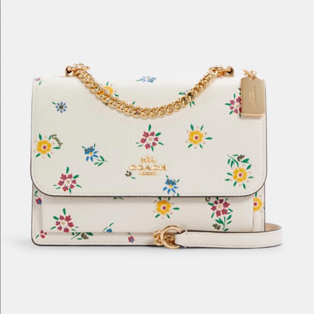NWT Authentic Coach Klare Crossbody Wildflowers